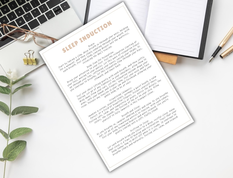 Guided Mindfulness Cards, Scripted Meditation Handouts, Therapy Office ...