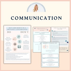 K&ouml;nnte beinhalten: Ein druckbarer Leitfaden f&uuml;r die Kommunikation in schwierigen Gespr&auml;chen. Der Leitfaden enth&auml;lt eine Checkliste f&uuml;r assertive Kommunikation, Schritte zu einem erfolgreichen Ergebnis und eine Liste von Dos and Don'ts. Der Leitfaden soll Menschen helfen, in herausfordernden Situationen effektiver zu kommunizieren.