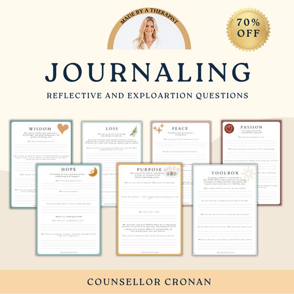 Hojas de trabajo para llevar un diario, cuaderno de notas, indicaciones para llevar un diario, sanación, recuperación, afirmación, mentalidad positiva, aprendizaje socioemocional, planificador de diario, amor propio.