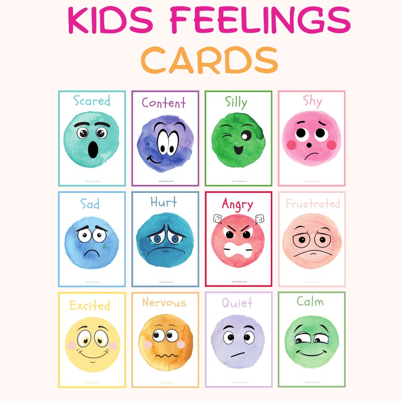 Flashcard sulle emozioni Sentimenti, angolo della calma, poster dei sentimenti, poster delle emozioni, apprendimento socio-emotivo, zone di regolamentazione, classe immagine 3