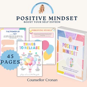 Worksheets Growth Mind Frame, therapiebundel, therapiedagboek, laat je geest groeien, sociale psychologie, depressie, angst, hulpmiddelen voor counselors