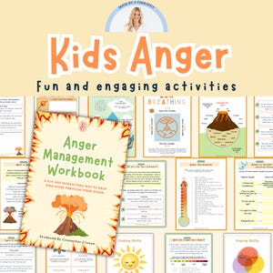 Kids Anger Management Workbook. Self-regulation. Behavior Management. Coping strategies. Affirmation Cards. Calming Corner. Parenting skills