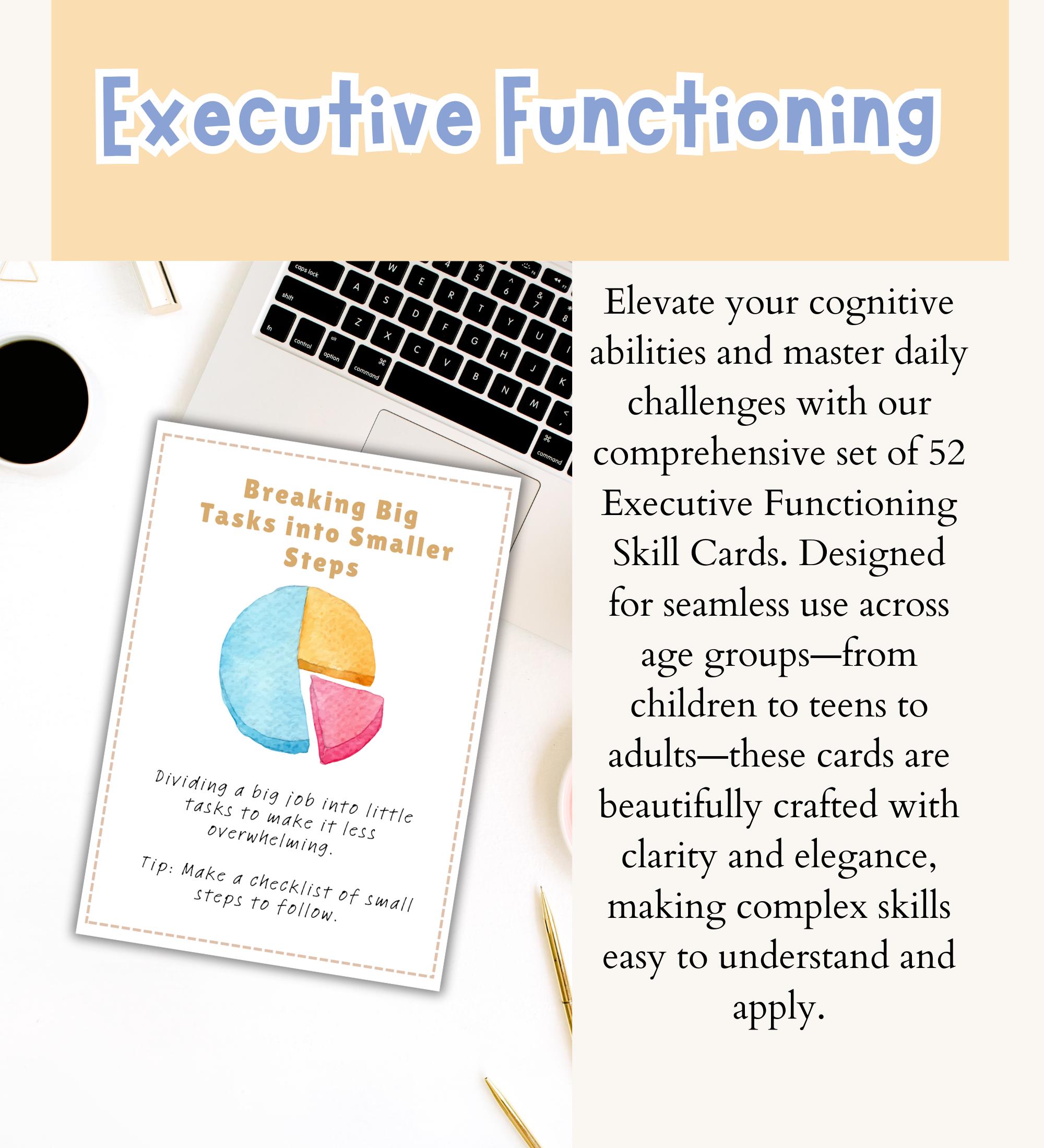 Executive Functioning Skill Cards. 52 Watercolor Flash Cards. Adhd Life ...