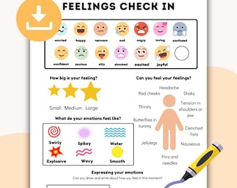 Arkusze do sprawdzania emocji dzieci. Plakat o uczuciach, samoregulacja emocjonalna, nastawienie, narzędzia dla rodziców, porady dla rodziców, uspokajanie siebie, dziecko