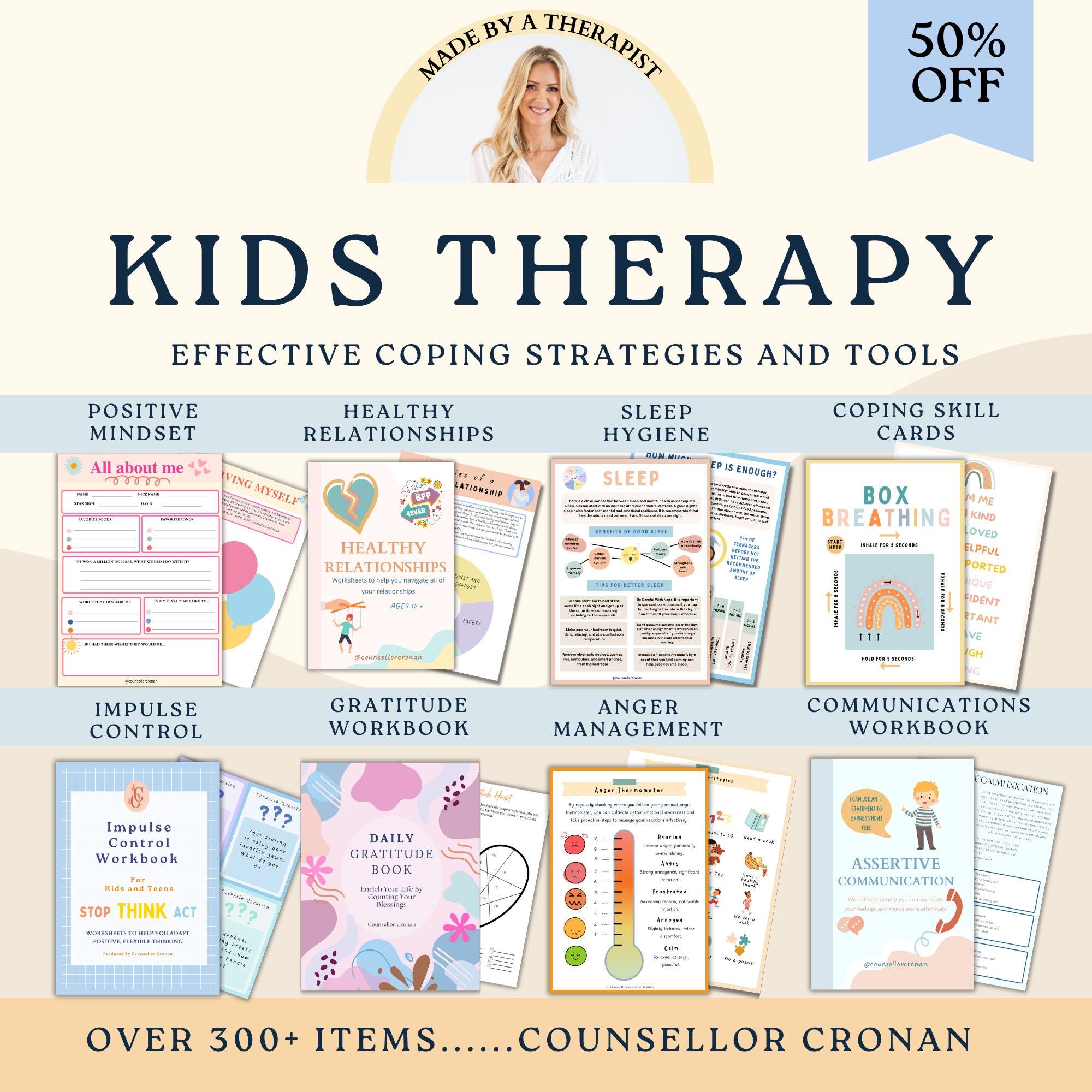 Calming corner kit 70% off bundle, therapy office decor, behaviour management, emotional regulation, ADHD, resilience, positive mindset CBT