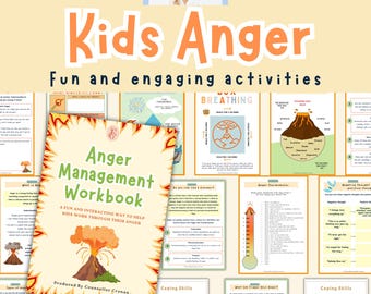 Anger fuse worksheets, anger triggers, kids feelings, teen mental health, feelings poster, emotions chart, social emotional learning, SEL,