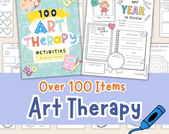 Art Therapy Worksheets For Mental Health, Self-esteem, and Confidence. Therapy workbook. Kids feelings. Emotions wheel. Emotional Regulation