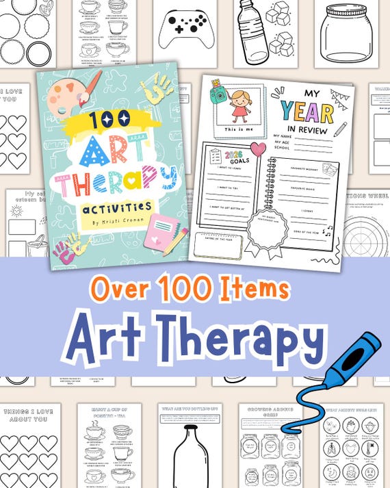 Art Therapy Worksheets For Mental Health, Self-esteem, and Confidence. Therapy workbook. Kids feelings. Emotions wheel. Emotional Regulation