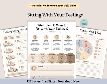Feelings Management Worksheets – Self-Awareness & Emotional Regulation (PDF Pattern)