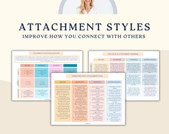 The cycle of attachment styles, secure attachment, parenting tools, mental health resources, management, psychology, therapy worksheets, CBT