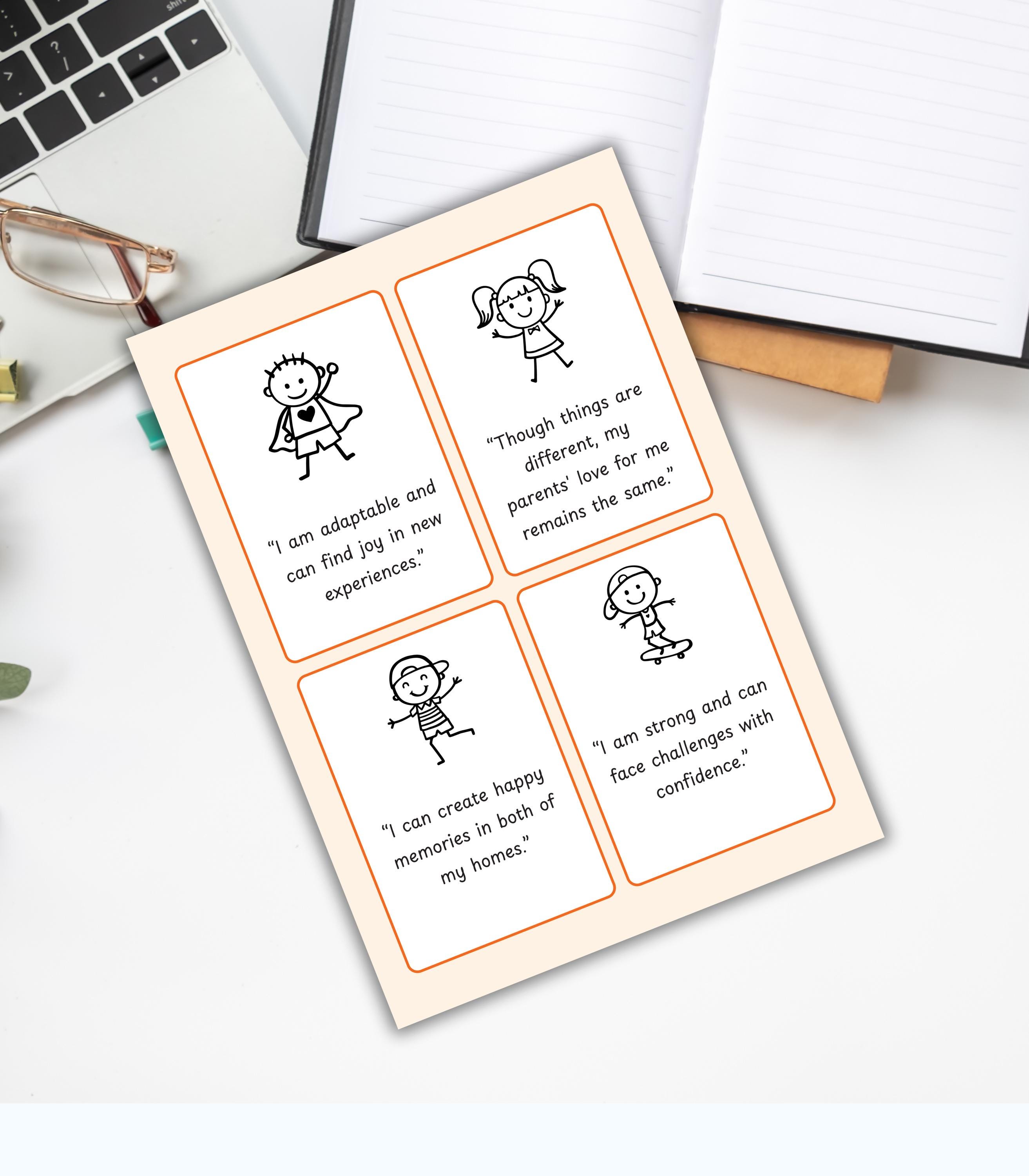 Divorce Worksheets for Kids, Separation Journal, Therapy Office Decor ...