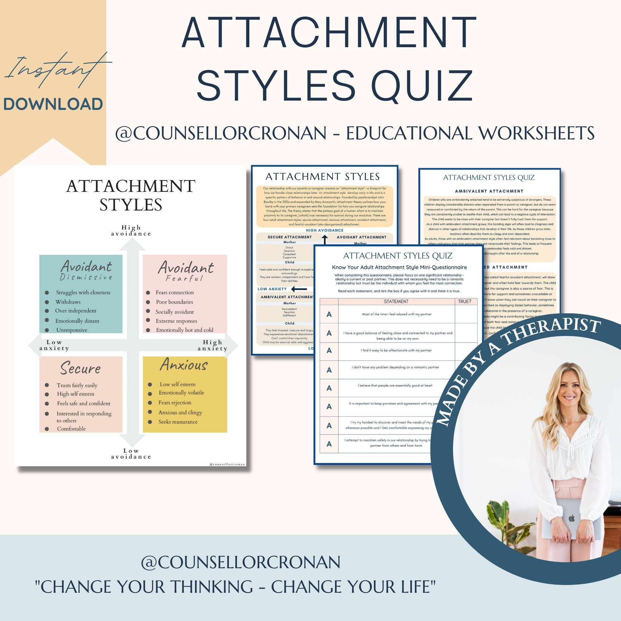 Attachment Styles Quiz Adult Attachment Styles Attachment - Etsy