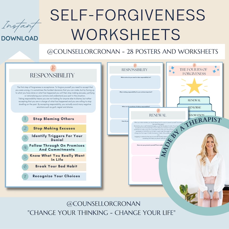 Self Worth Worksheet and Cards Bundle Self Esteem Etsy Australia