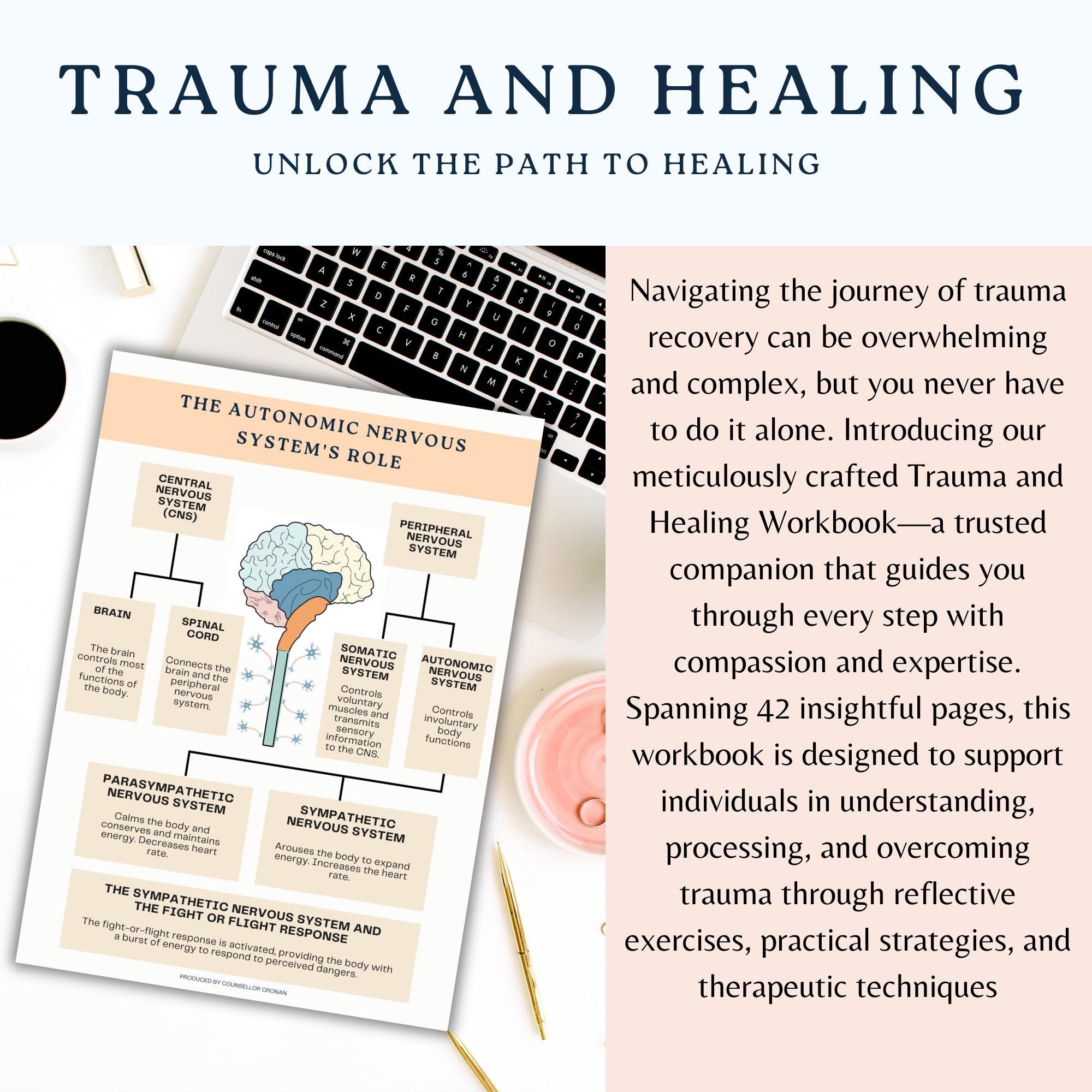 Trauma and Healing Workbook. Therapy Workbook. Self-care Journal ...