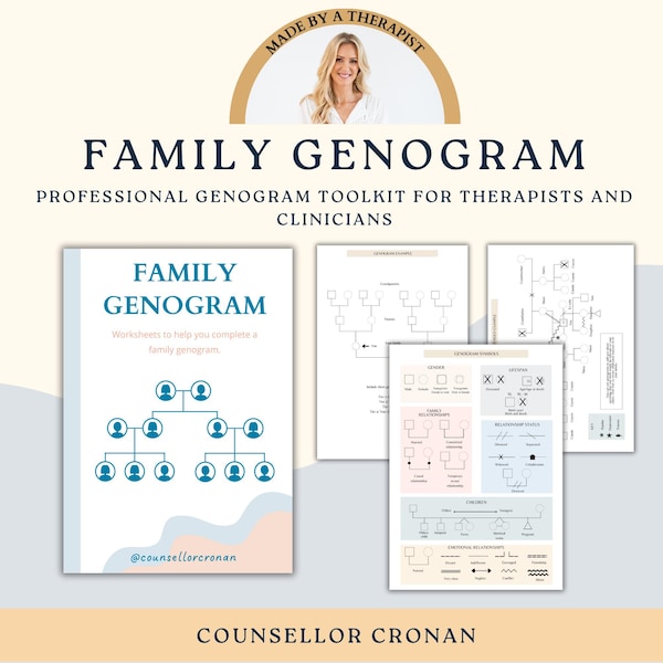 Genogram Guide.pdf Genogram Template - Etsy