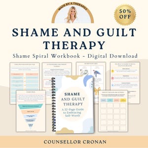 Shame and Guilt Therapy. Self-Worth Workbook. Self-esteem, self-identity. Psychology Book. Therapist Book. Self-compassion. Digital download
