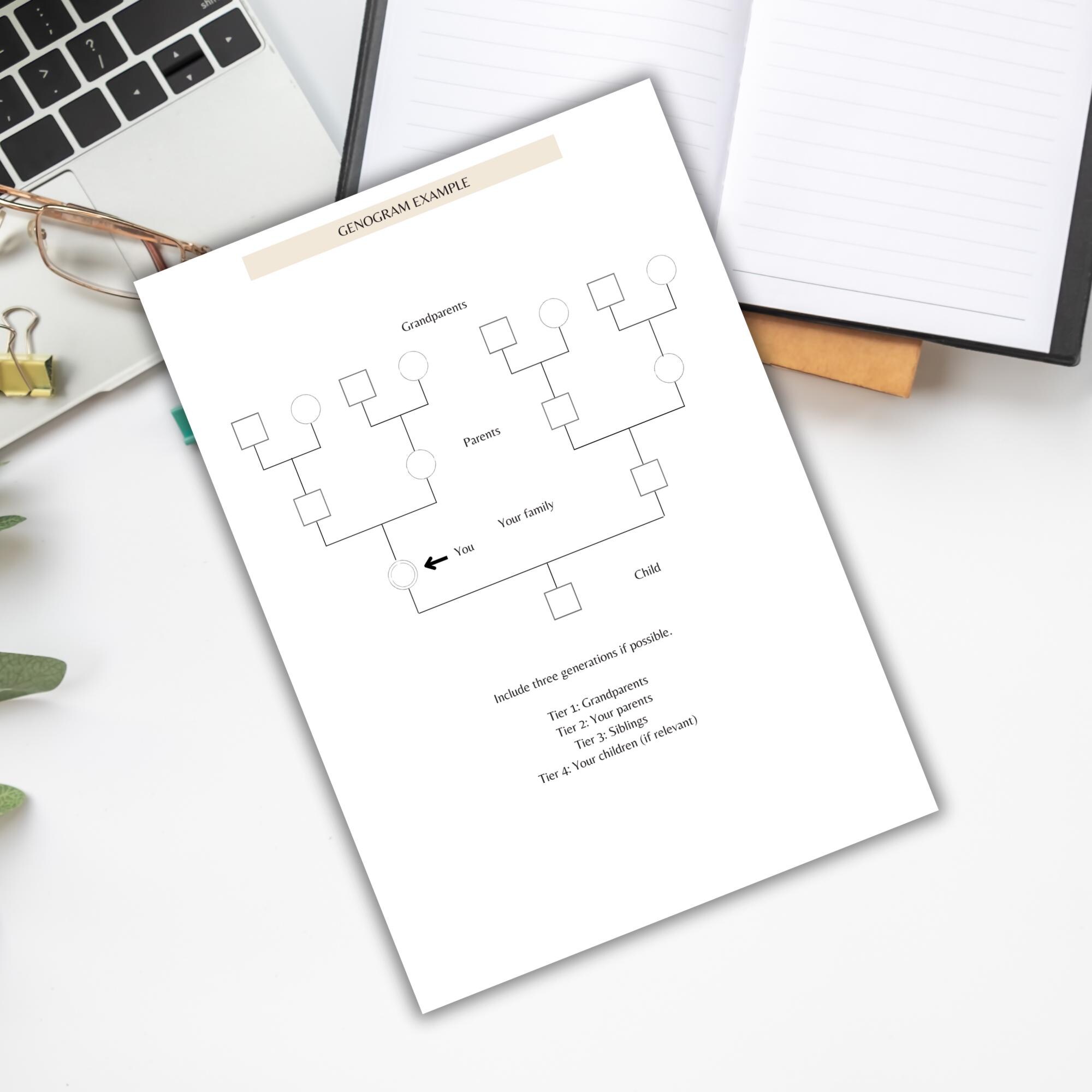 Genogram Activity Worksheet Family Genogram Worksheets, Therapy Worksheets, Family Systems ...