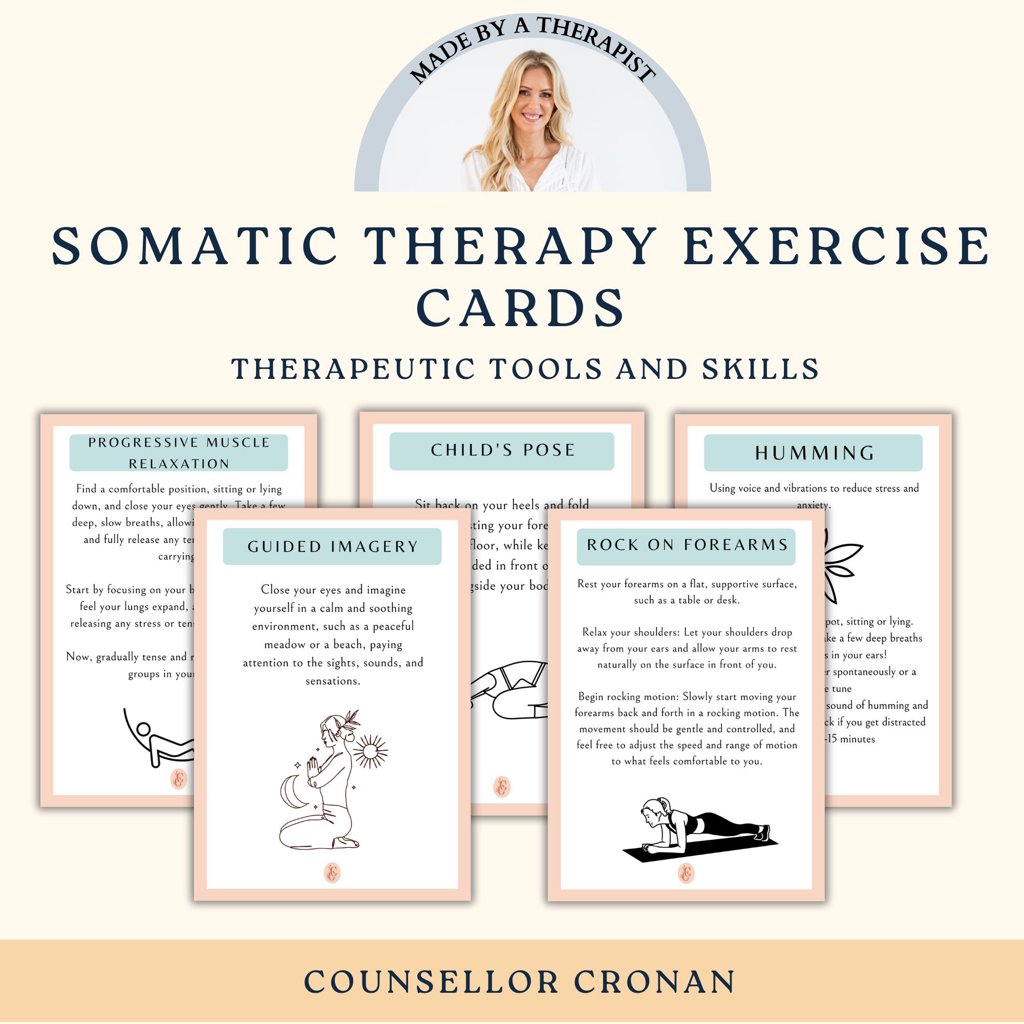 Somatic Therapy Workbook Bundle. Emotional Regulation Coping Skills ...