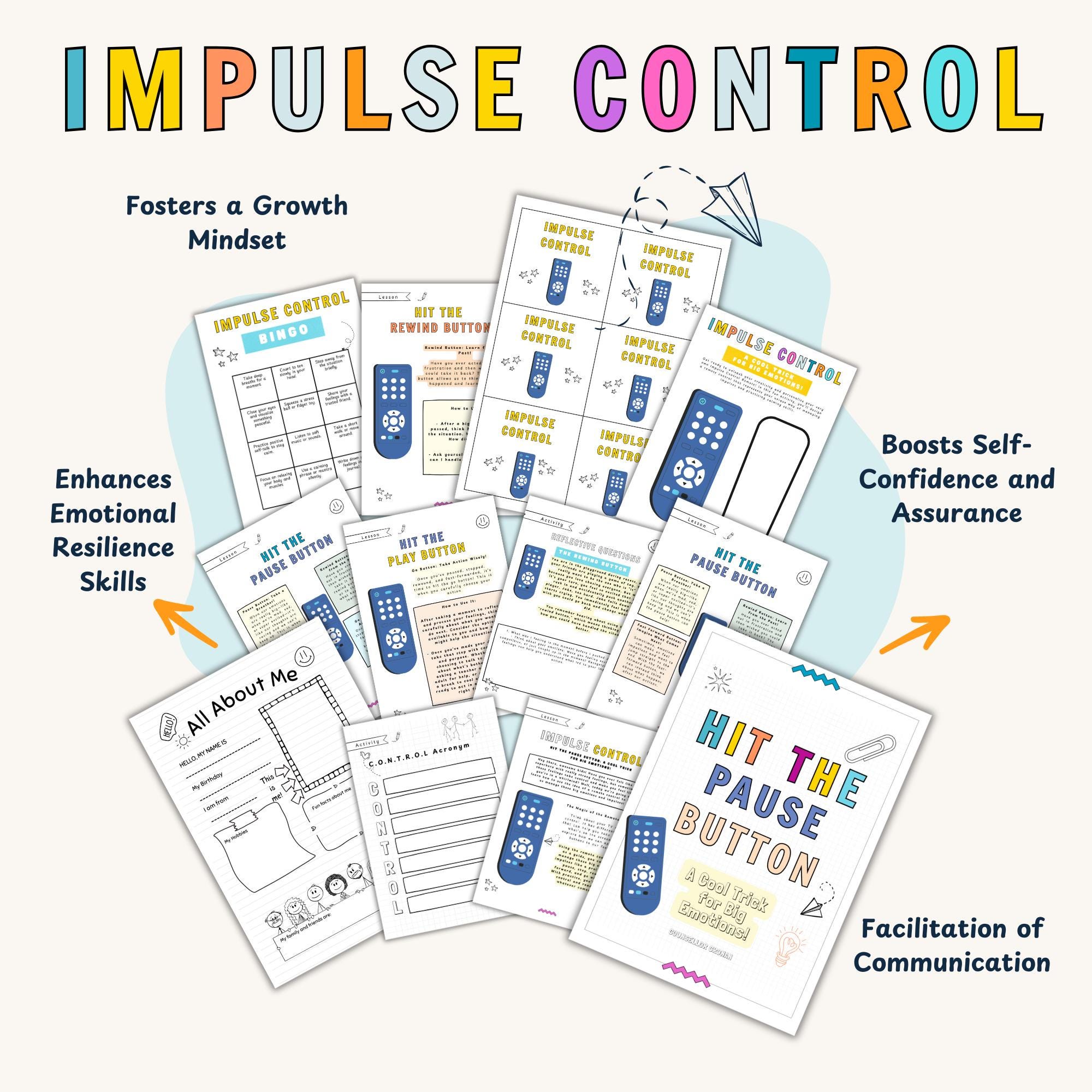 Impulse Control Workbook for Kids Aged 8-17 - Etsy