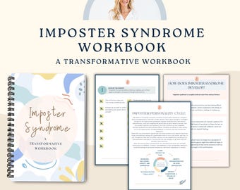 Imposter Syndrome Workbook - Unlock your full potential. Inner Critic, Self-worth Journal. Therapy Planner. Personality disorder Self-esteem