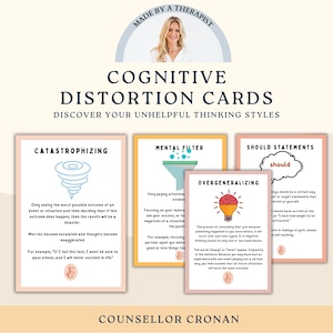 Cartões de pensamento inútil, viés cognitivo, cartões de atenção plena, terapia cognitivo-comportamental, mentalidade positiva, habilidades de enfrentamento, auto-TCC, DBT