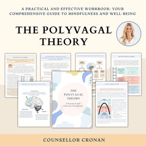 The Polyvagal Theory, Vagus nerve stimulation, psychology, therapy worksheets,Polyvagal Theory Cheatsheet for Nervous System Regulation, DBT