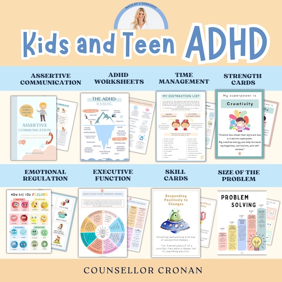 Adhd-executive Functioning Worksheet Bundle for Kids, Time ... Adhd-executive functioning worksheet bundle for kids, time ...