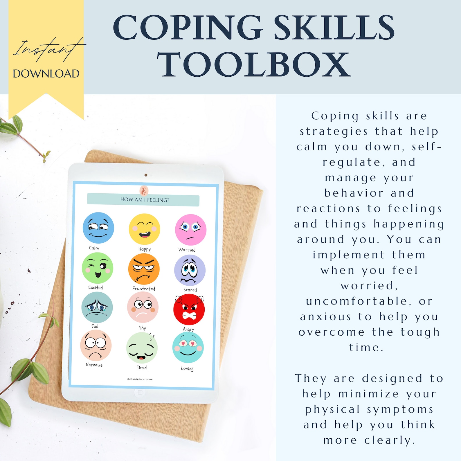 Coping Skills Toolbox, Play Therapy, Therapy Worksheets, Therapy ...