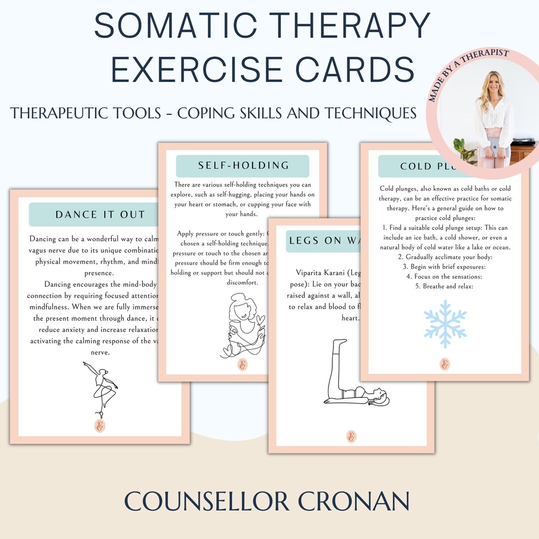 Somatic Therapy Exercise Cards Coping Skills Techniques Anxiety somatic-therapy-exercise-cards-coping-skills-techniques-anxiety
