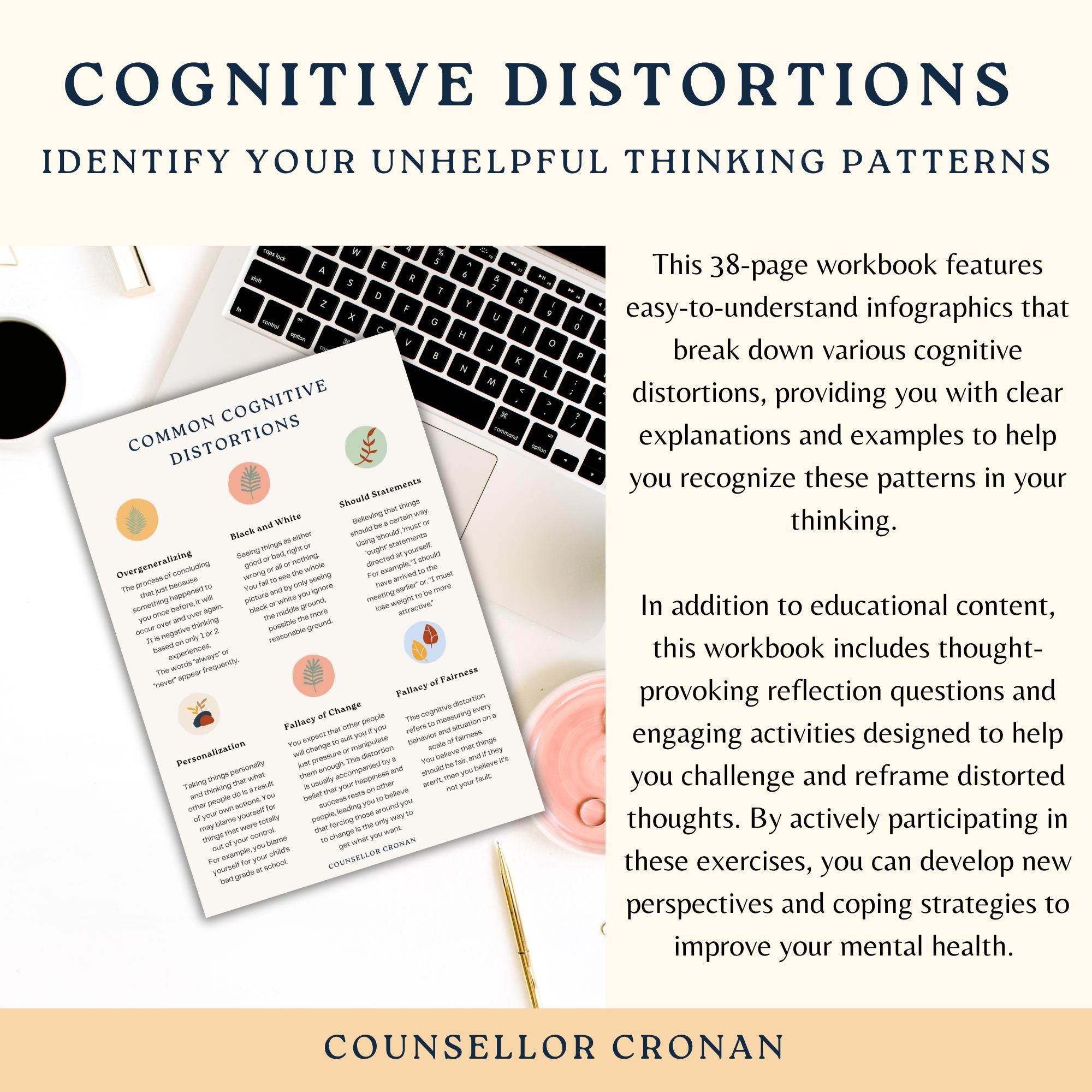 Cognitive Distortions Worksheets, Challenge Unhelpful Thinking Styles ...