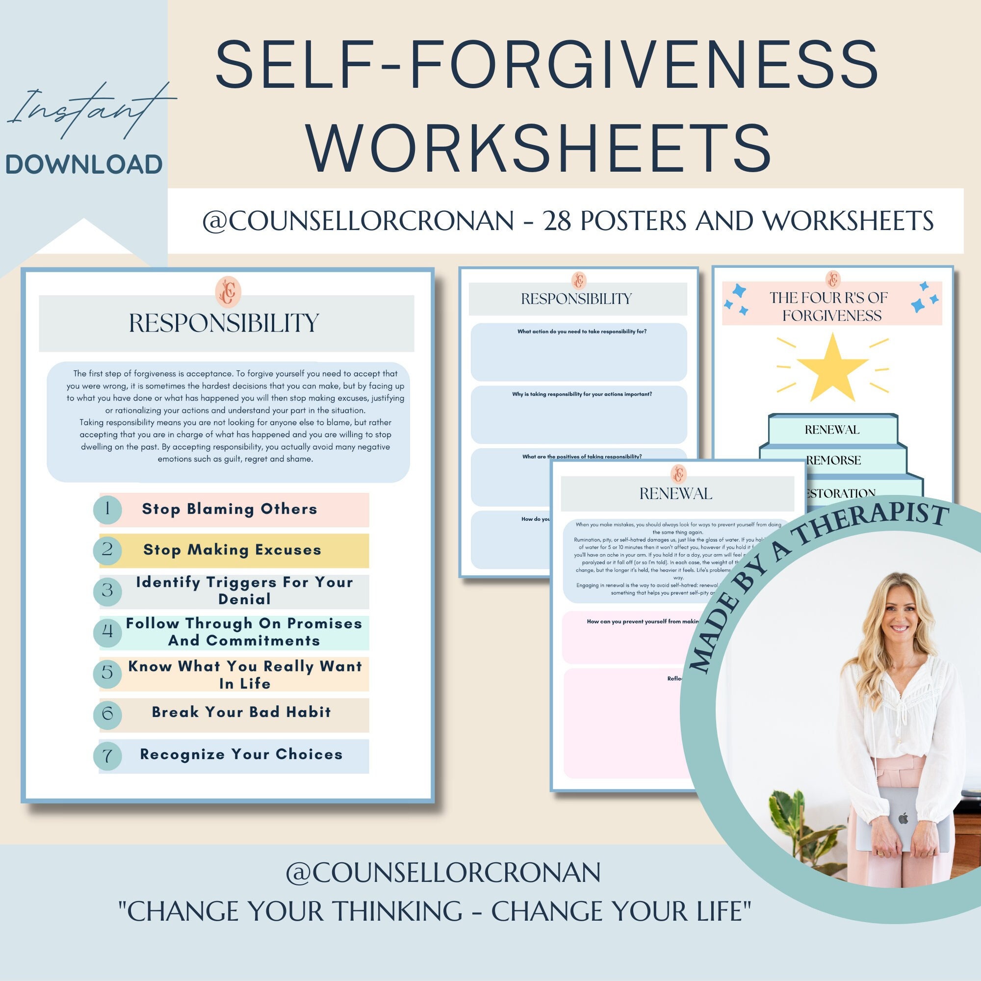 Self Forgiveness Worksheet Digital Download Journal PDF Self - Etsy Sweden Self Forgiveness Worksheet Digital Download Journal PDF Self - Etsy Sweden