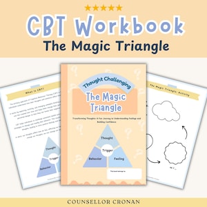 Thought challenging activity for kids, therapy worksheets, therapy tool, therapy resources, therapy office, therapist office, games, anxiety image 4