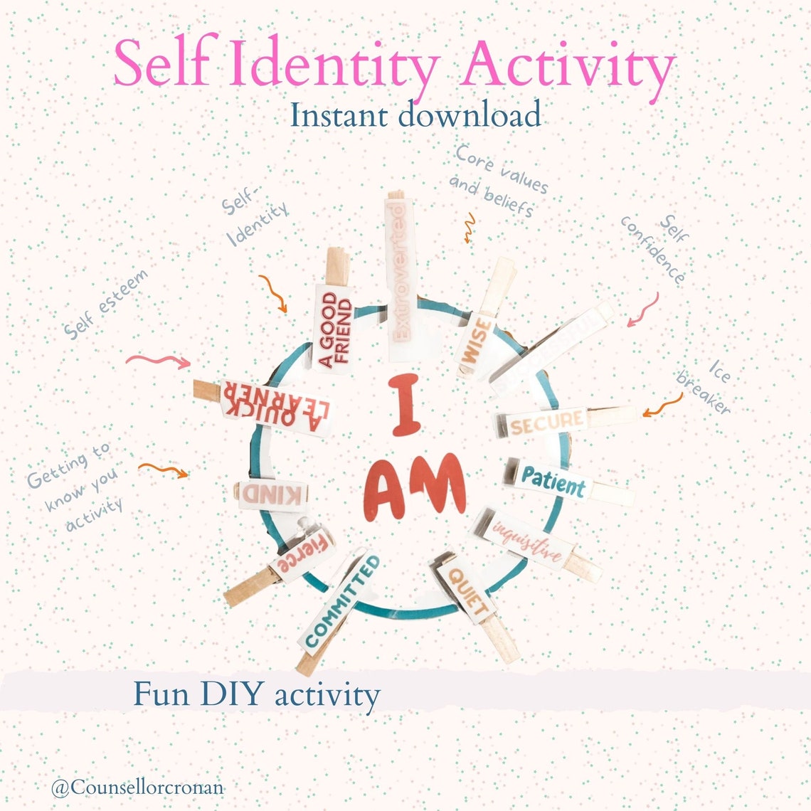 self-identity-activity-instant-download-diy-worksheet-etsy