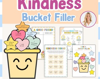 Kindness Bucket Filler Worksheets | Kids' Activity (Ages 5-14)