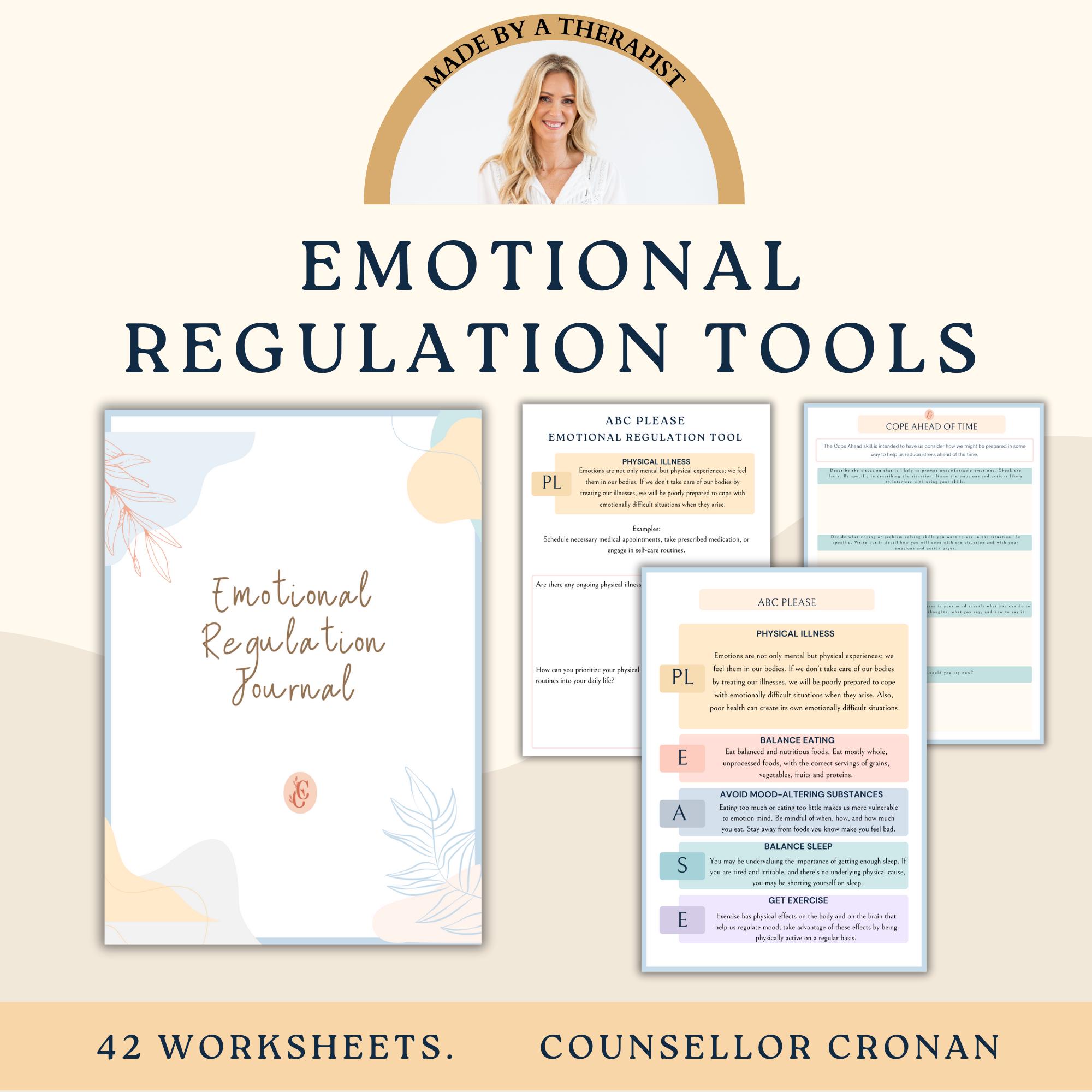 Somatic Therapy Workbook Bundle. Emotional Regulation Coping Skills ...