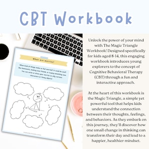 Thought challenging activity for kids, therapy worksheets, therapy tool, therapy resources, therapy office, therapist office, games, anxiety image 2
