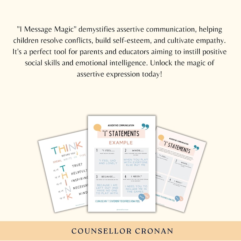 Assertive communication worksheets, social skills, communication styles, communication book, social emotional learning, therapy worksheets image 5