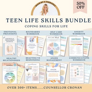 Bronnenbundel voor tienertherapie. Bronnen voor levensvaardigheden. Geestelijke gezondheid. Zelfregulering. Zelfhulporganisatie. Angstverlichting. CGT. Grenzen: