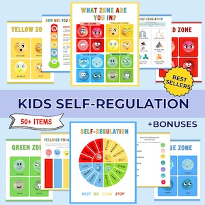 Autorégulation des sentiments de l'enfant. Régulation émotionnelle, capacités d'adaptation. Coin apaisant. Comportement des enfants. Feuille de travail sur la thérapie. Cabinet de thérapie. TDAH