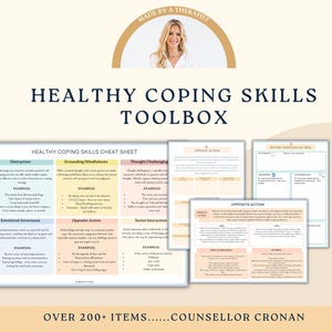 Trauma 50% off Therapy Bundle PTSD Worksheet BPD Coping, self-worth,Narrative Therapy, Safety Plan, Crisis Therapy, Cognitive Distortion image 9