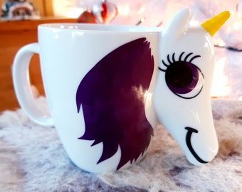 Colour Changing Heat Sensitive Unicorn Ceramic Mug Coffee Cup ThumbsUp Gift UK Colour Changing Heat Sensitive Unicorn Ceramic Mug Coffee Cup ThumbsUp Gift UK