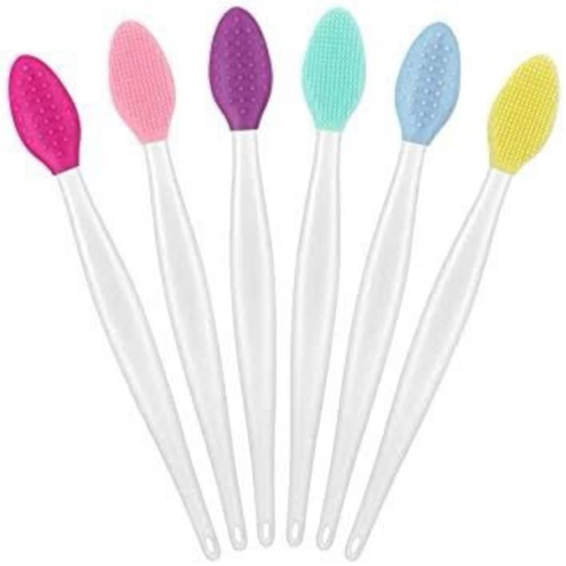 Lip Exfoliating Brush Rubber Lip Exfoliator Colorful Soft Etsy