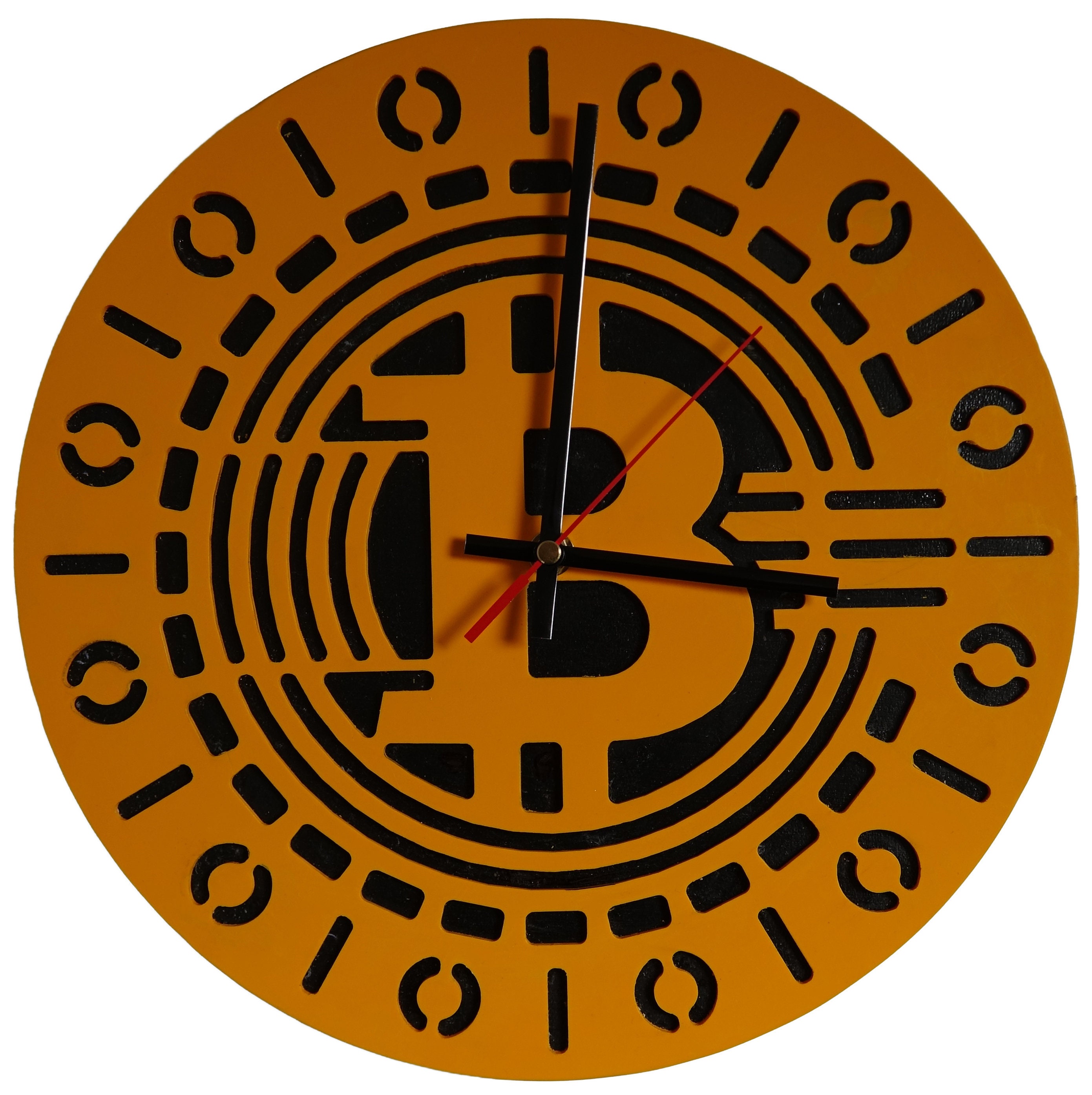 Handmade Bitcoin Crypto Clock Etsy