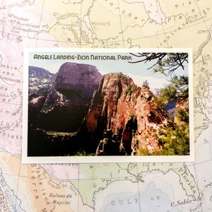 Angels Landing, Zion National Park, Postcard