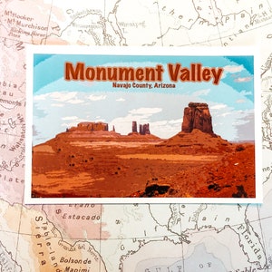 Carte postale monument valley