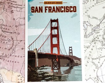 Golden Gate Bridge Postcard