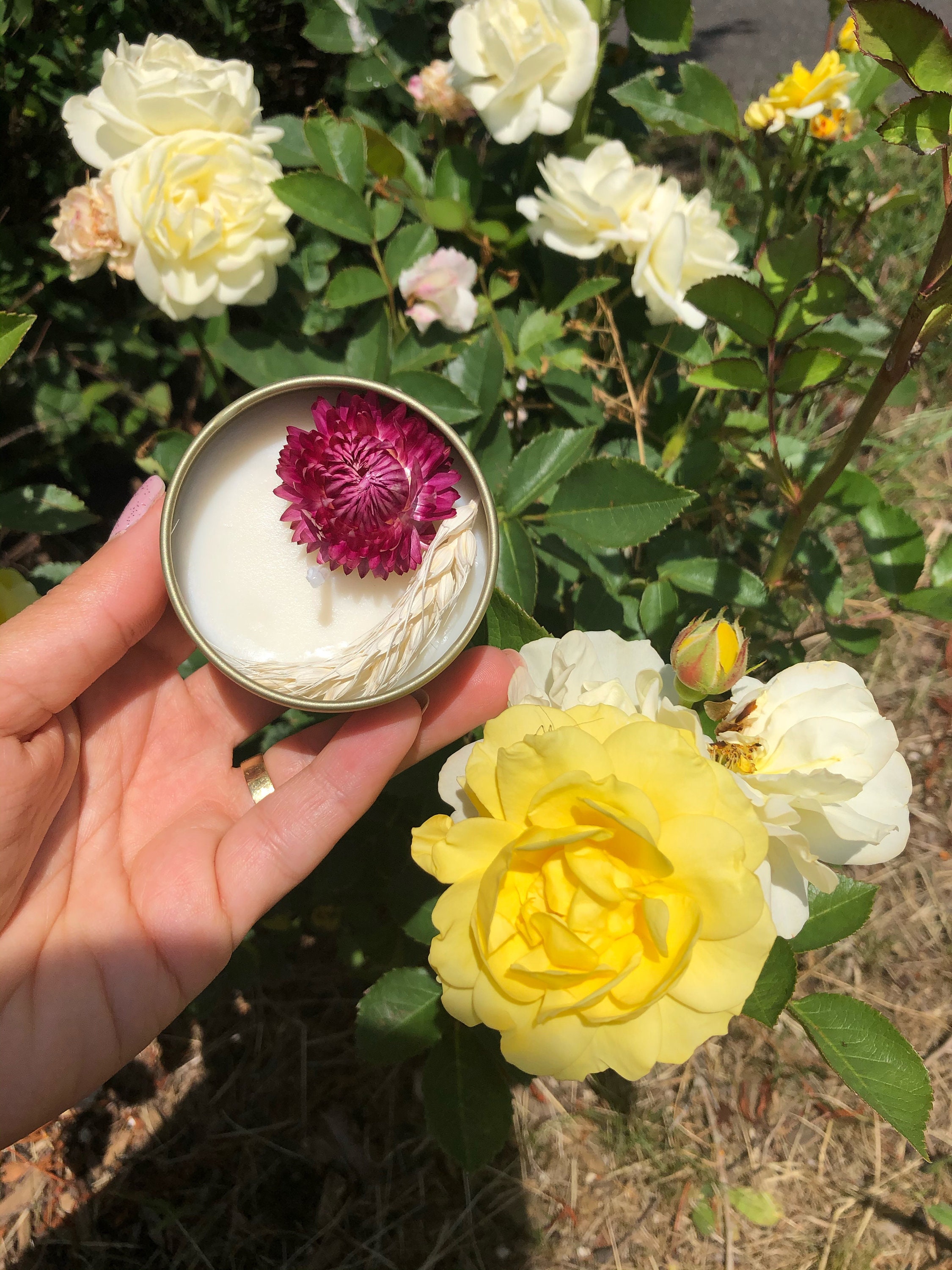 Bougie Artisanale Bio avec Lavande