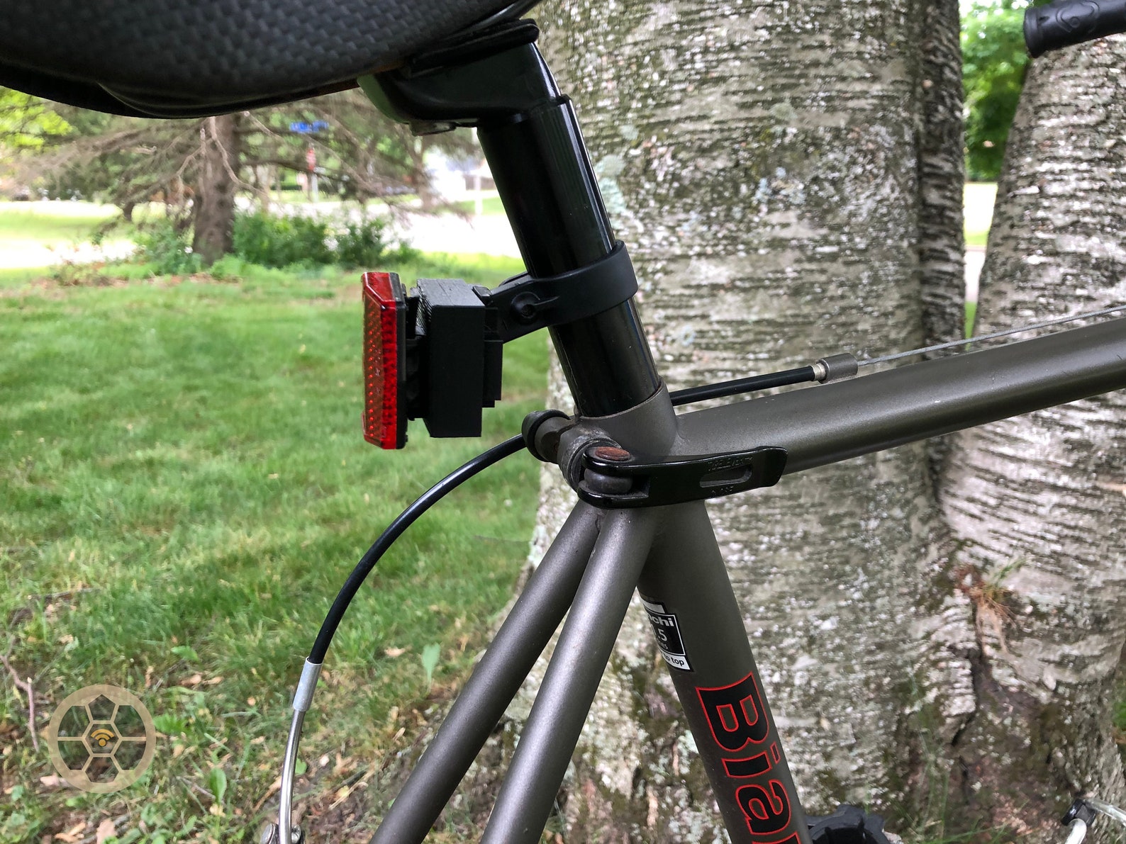 Stealth AirTag Bike Mount Discreet Reflector Shell Mount for Etsy