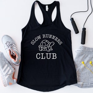Slow Runners Club Tank Top | Funny Runner Gift | Funny Runner Tank | Womens Running Tank | Marathon Runner Tank | Triathlon Gift