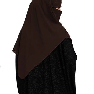 Single layer niqab finished hijab nikab 1 layer aniqab image 4